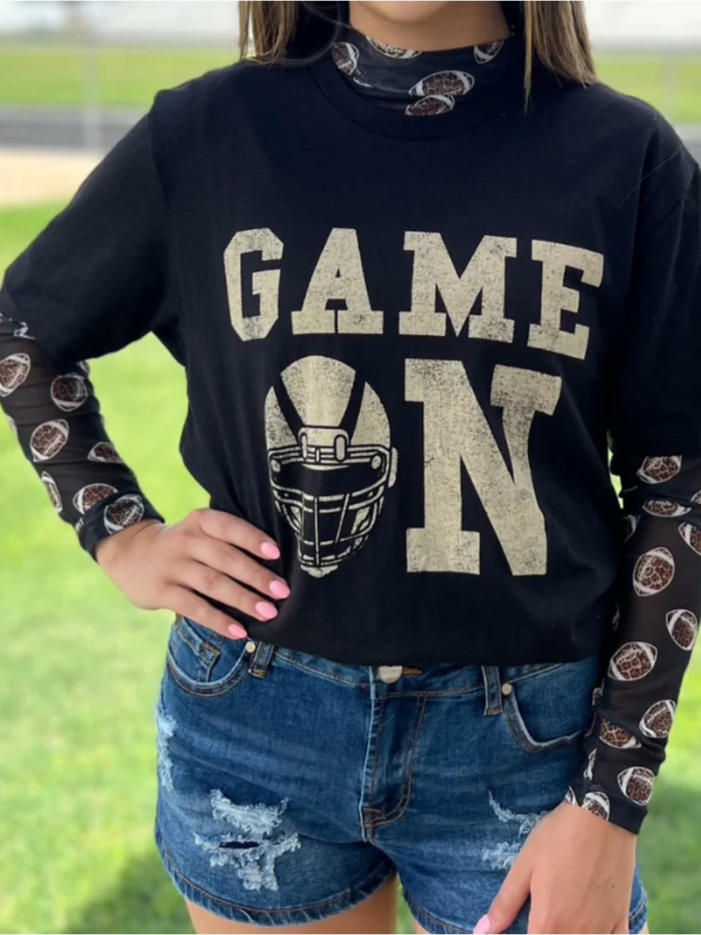 Football Mesh Top - Picture 3 of 5